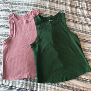 Old Navy Women's Tank Tops in Pink and Green